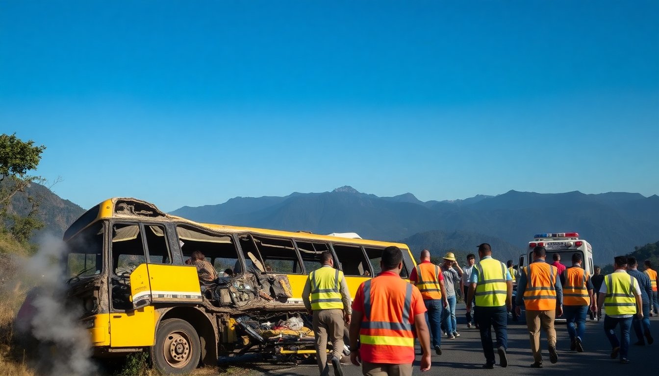 Trágico accidente de autobús en Colombia: 17 fallecidos y 20 heridos