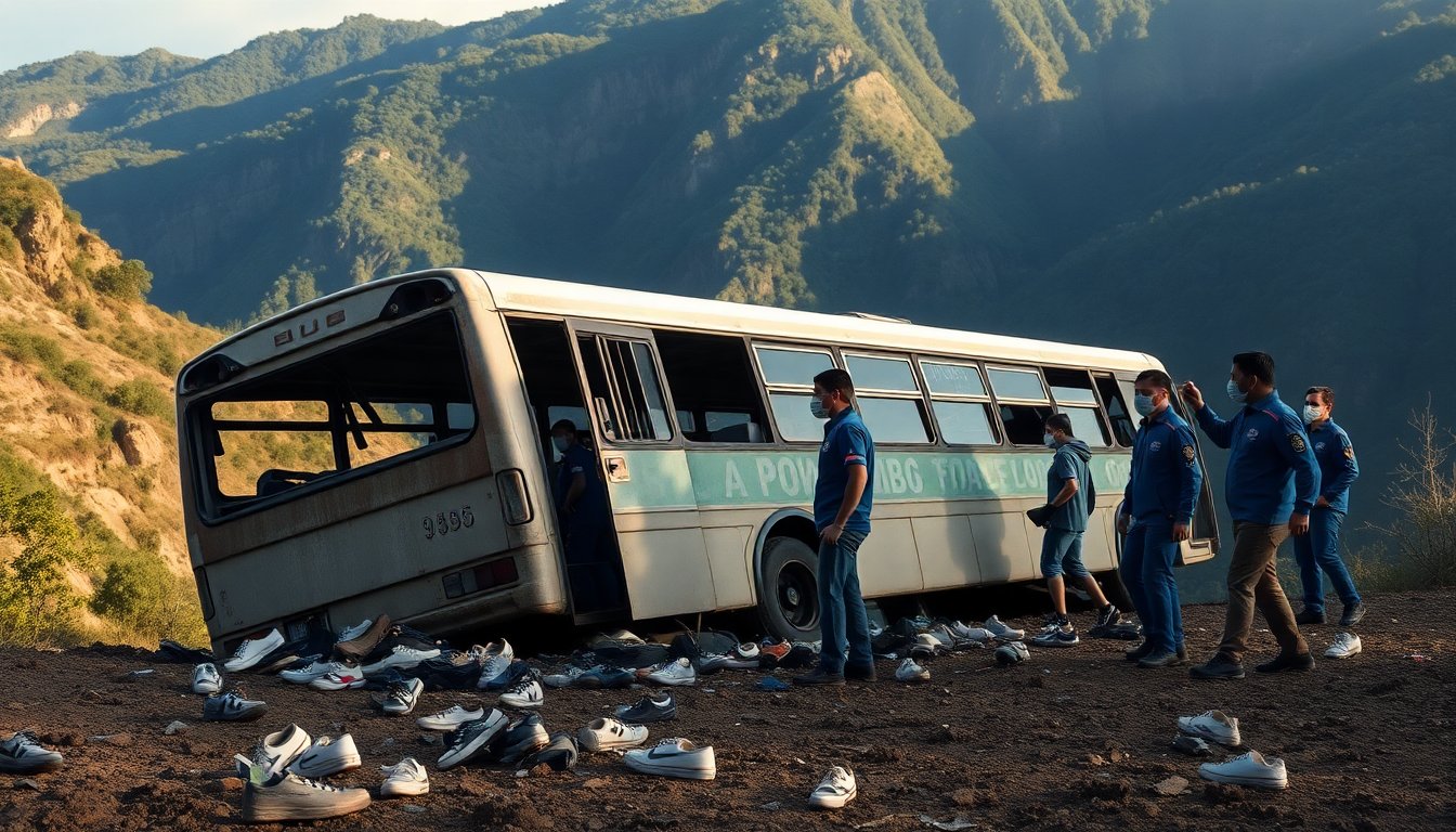 Trágico accidente de autobús en Colombia: 17 muertos y varios heridos