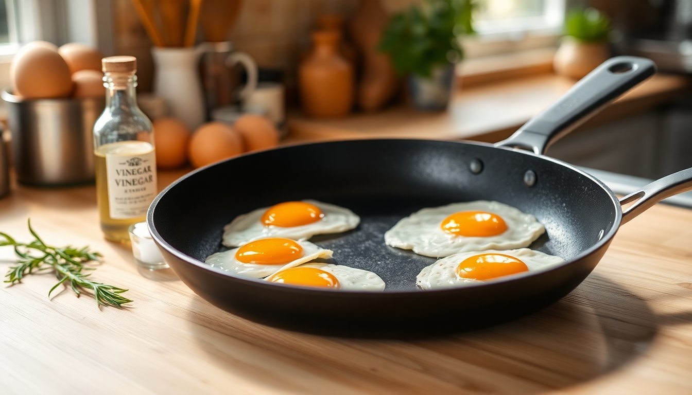 Cómo usar vinagre para hacer los mejores huevos fritos