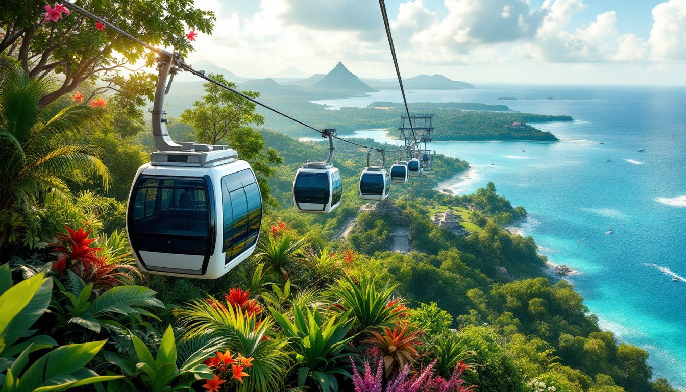 El revolucionario teleférico de Sheinbaum que reemplazará al Tren Maya en el sureste de México