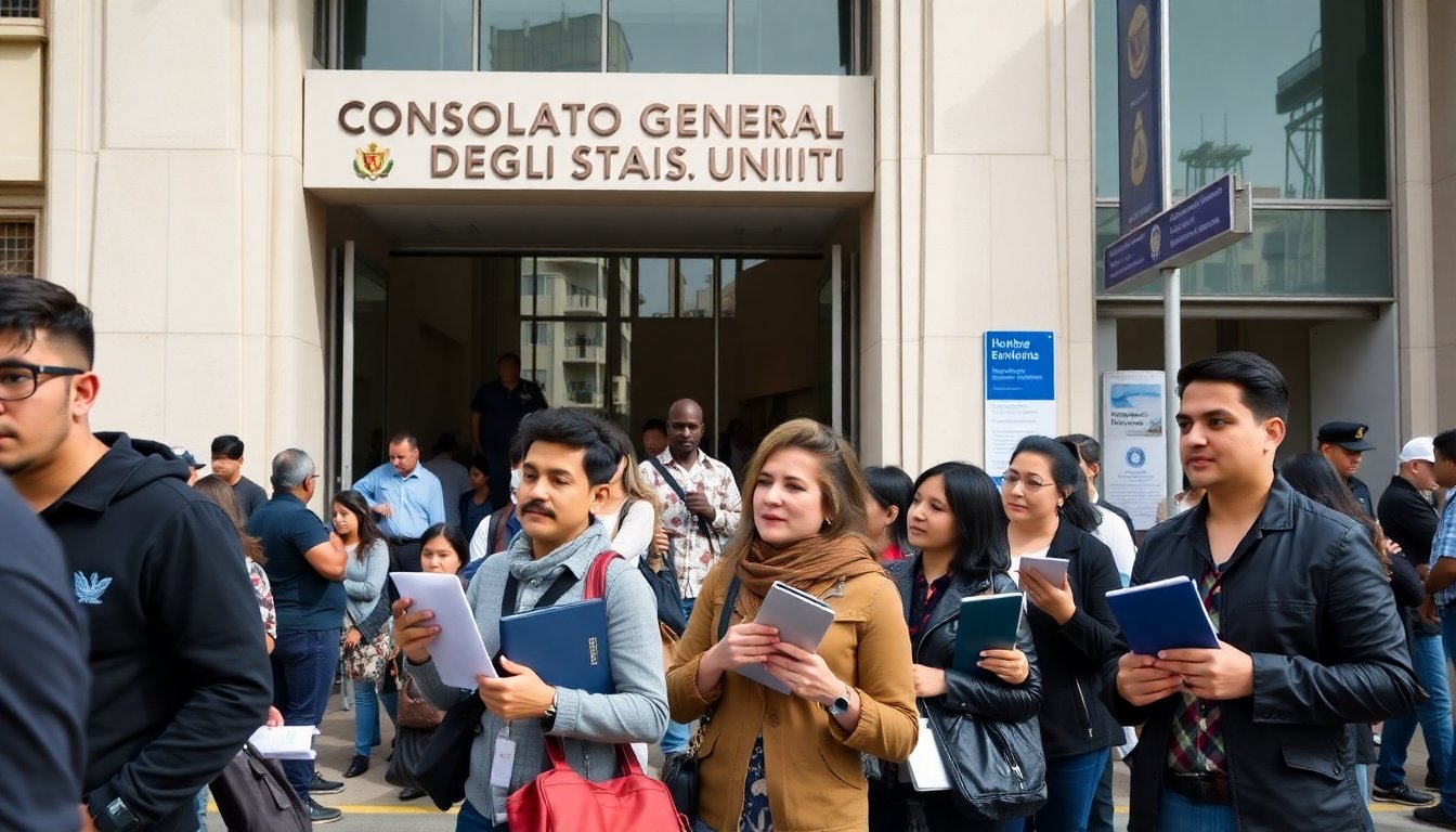 Incremento en la disponibilidad de citas diarias para visas en el consulado de Tijuana