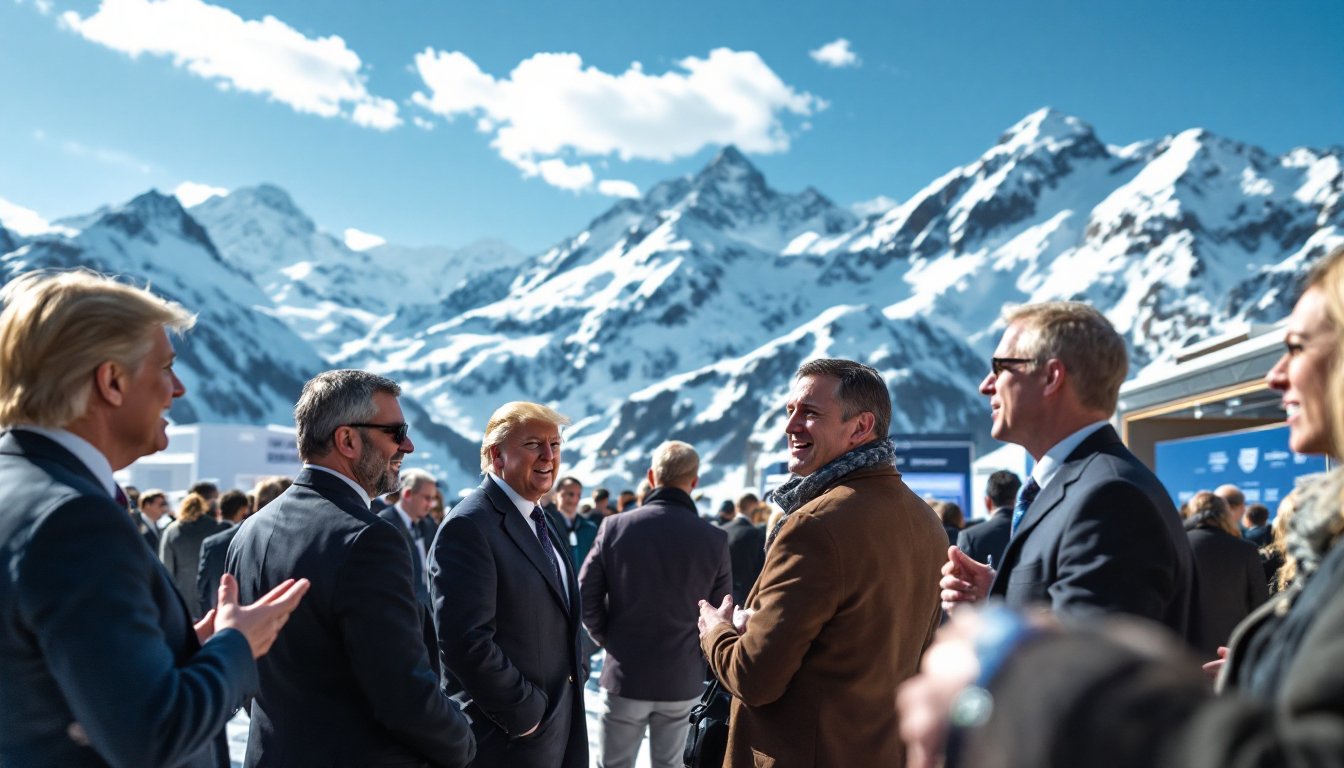 Trump encabeza una delegación histórica en Davos a pesar de las críticas internas