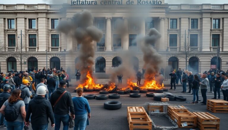 acuerdo en rosario: salario mínimo y atención a la salud mental desbloquean la protesta policial