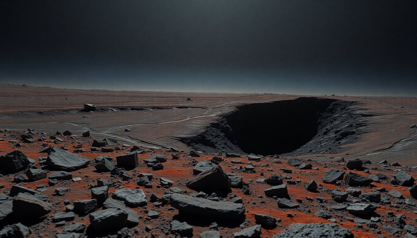 descubren un tubo de lava gigante bajo la superficie de Venus