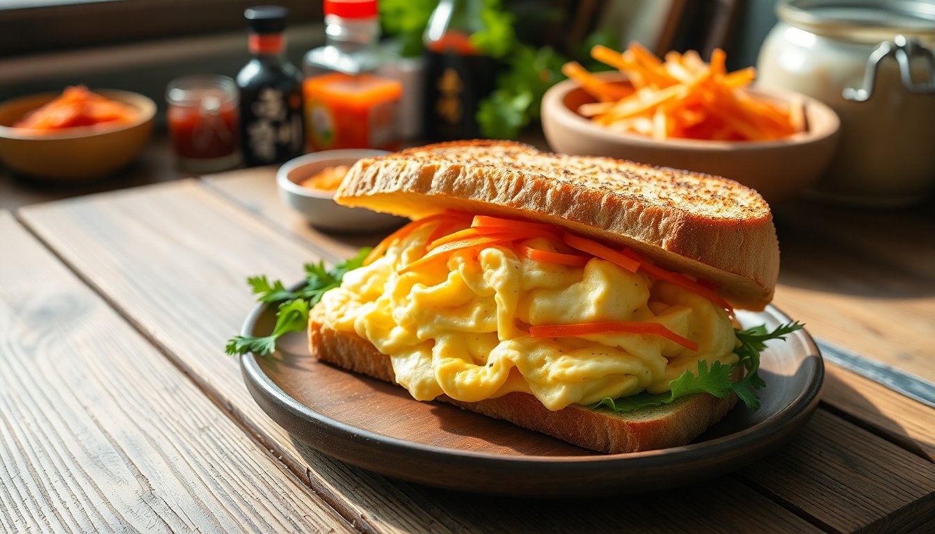 El sándwich coreano de huevo, un fenómeno en TikTok