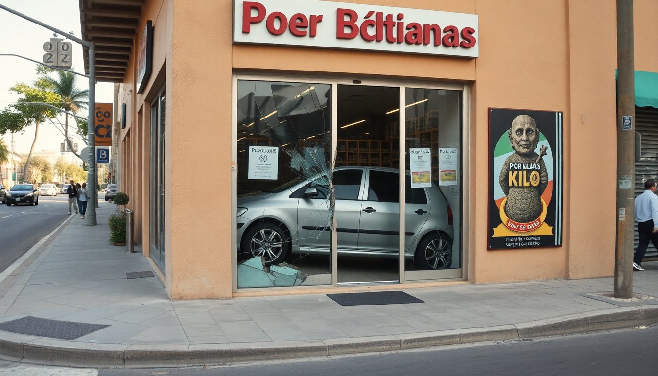 Influencer Andrés Johnson responde con humor tras choque contra su tienda en Hermosillo