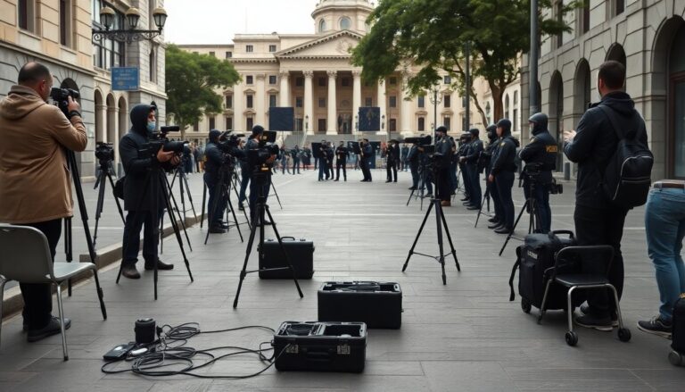 Medidas de seguridad del gobierno y el paro nacional por la reforma laboral