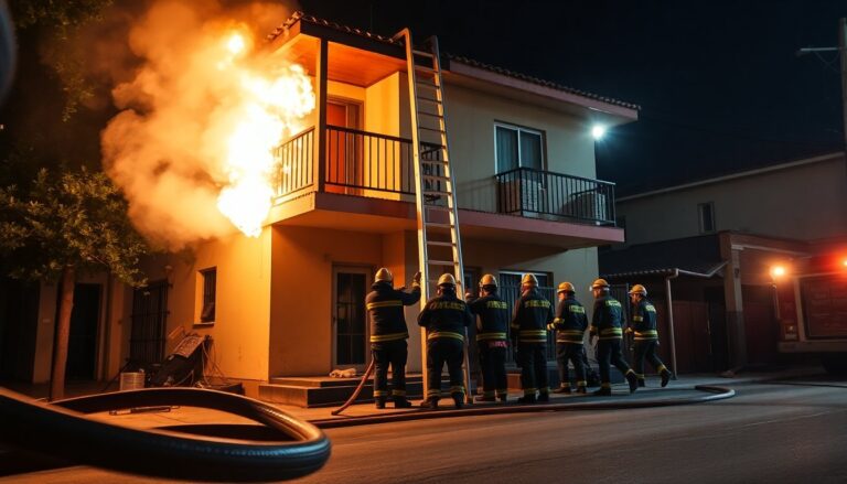 rescate exitoso de bomberos en incendio de campestre murua