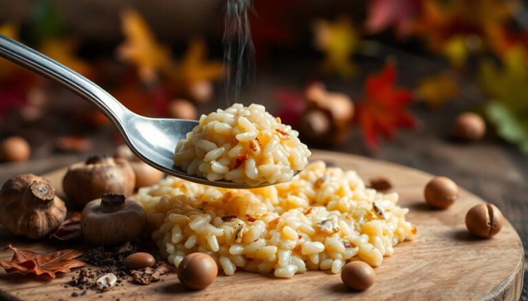 Risotto de setas y otoño: receta sostenible con sabor umami