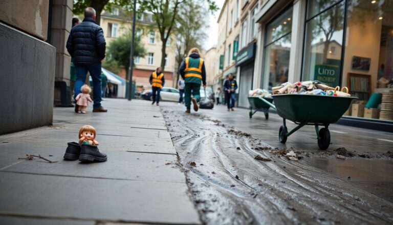 Bahía Blanca recupera calles y recuerda la inundación que la marcó
