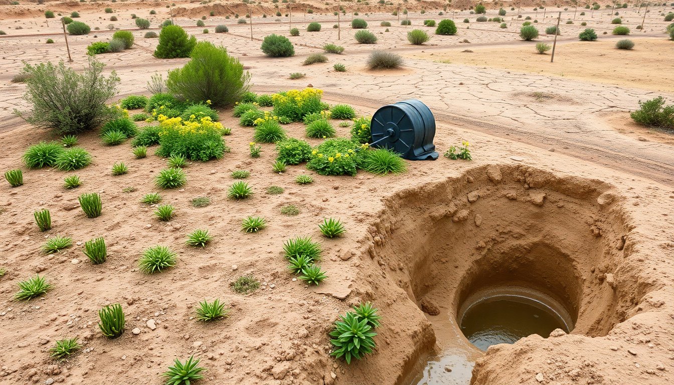 Cómo pozos y jardines de lluvia frenan la desertificación y captan agua