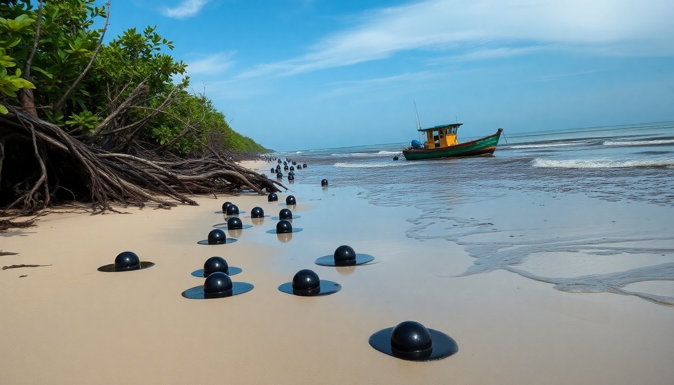 Contaminación de playas en Veracruz y Tabasco: autoridades barajan origen natural y comunidades reclaman apoyo