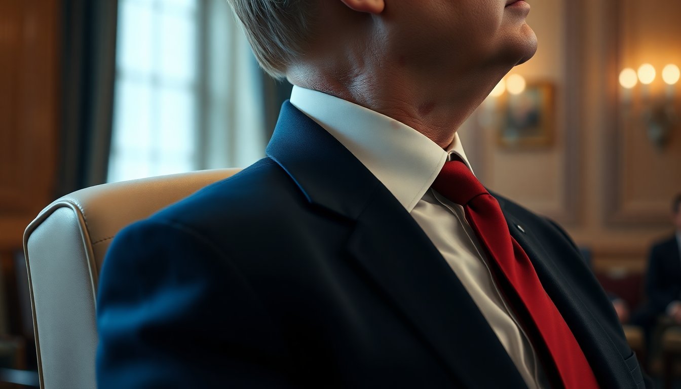 Erupción en el cuello de Donald Trump despierta curiosidad en redes y medios