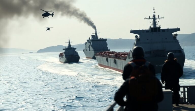 Estados Unidos considera escoltas navales y amenaza con ataque a Irán