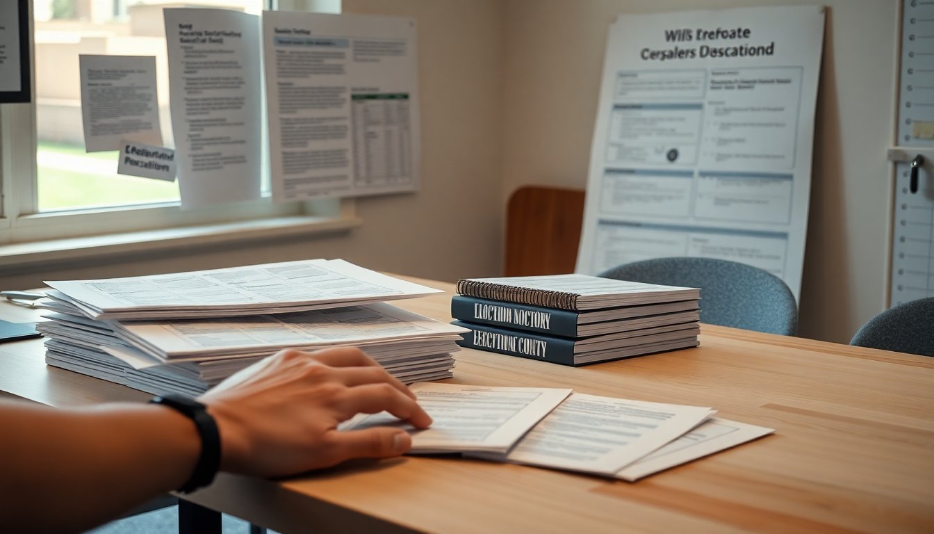 Recursos y cronograma de la elección actual en El Paso