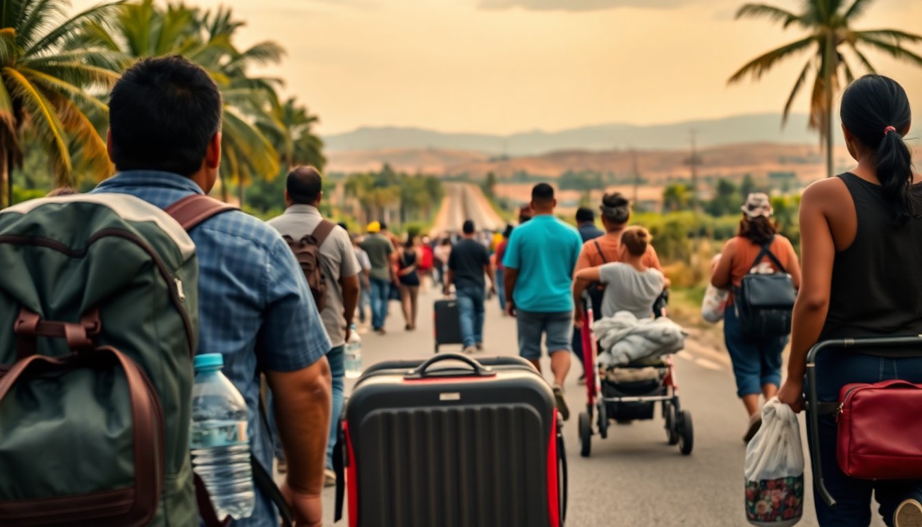 Migrantes de Haití, Cuba y Venezuela parten de Tapachula hacia Ciudad de México para solicitar visas