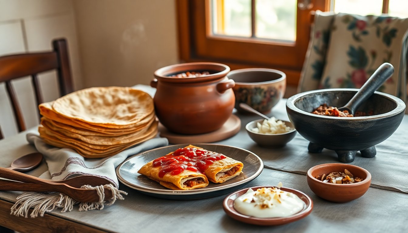 Recetas tradicionales de mi abuela: frijoles, enchiladas y chilaquiles