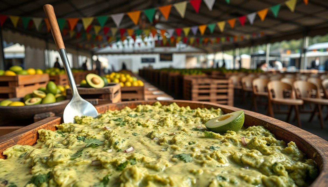 Tancítaro prepara 6,800 kilos de guacamole y recupera el título mundial
