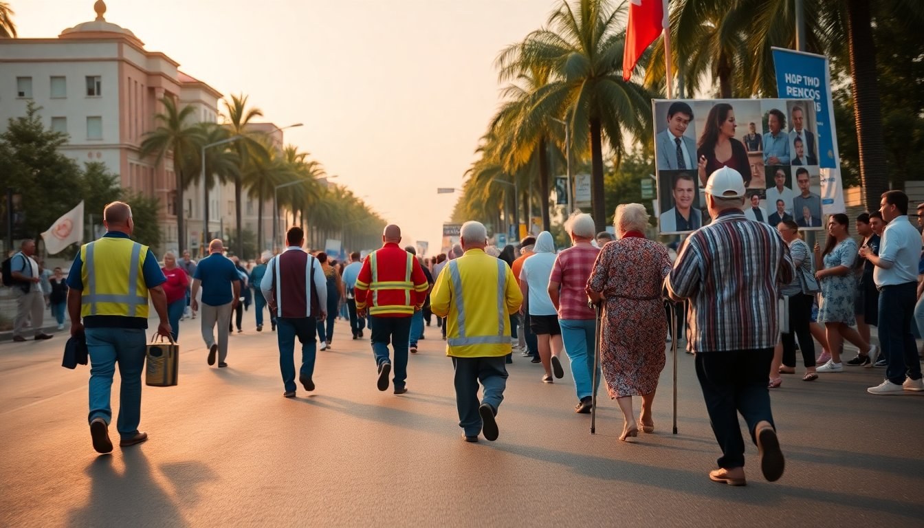 Contingentes exigen pensiones dignas y apoyo en búsquedas durante el desfile en Mexicali