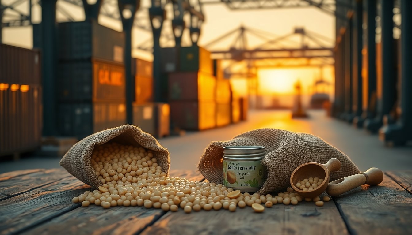 Descuento histórico del aceite de soja argentino frente a suministros de Estados Unidos