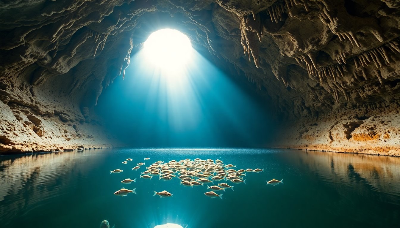 Ecosistema subterráneo en Tamaulipas revela tetras videntes y ciegos uno al lado del otro