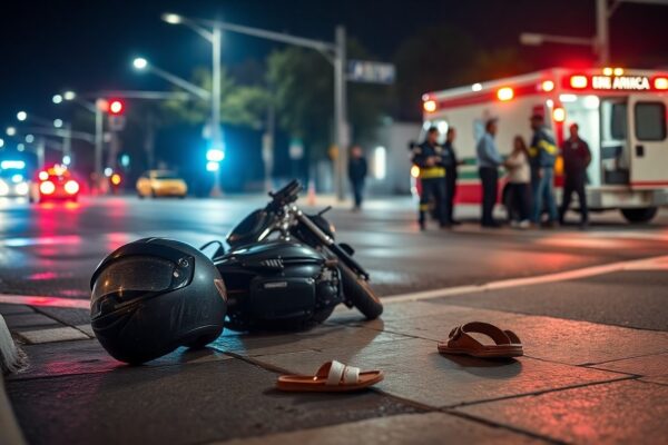 Joven de 17 años trasladada en estado grave tras caída de motocicleta en Mexicali