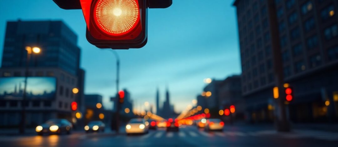 Qué exige la luz roja intermitente en semáforos de Nueva York