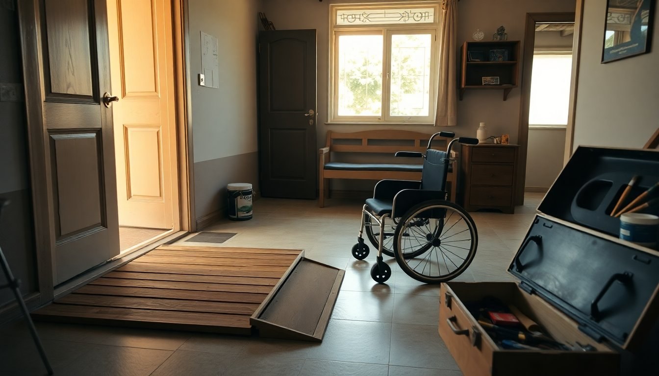 Recuperación y obra: cómo se prepara la casa de un chico para volver a caminar