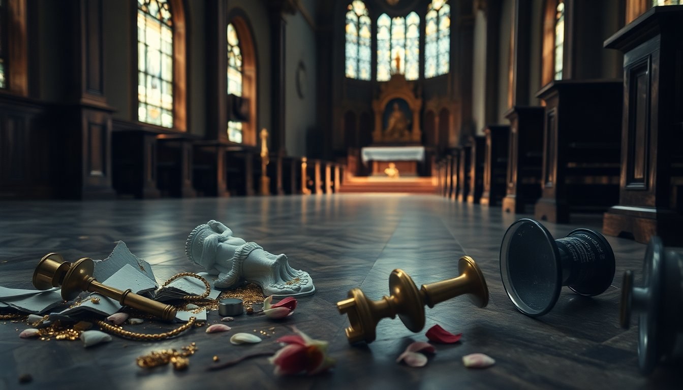 Vandalismo en La Ermita: imágenes religiosas destruidas en el centro de Cali