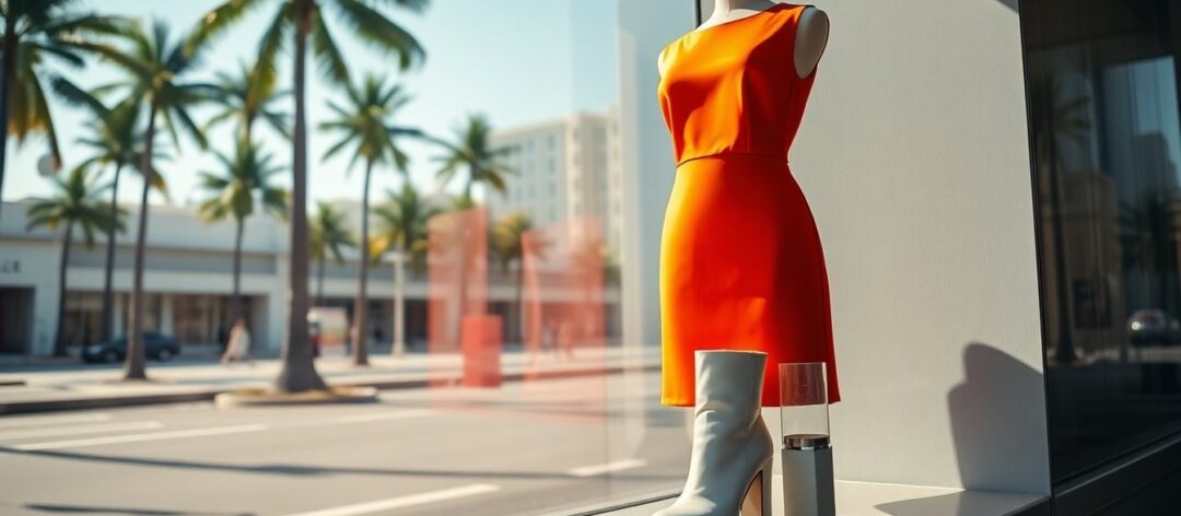 Shakira en Miami: minivestido naranja de Mugler y botines blancos como apuesta veraniega