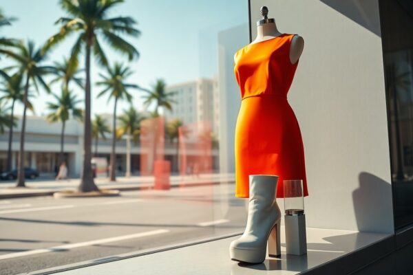 Shakira en Miami: minivestido naranja de Mugler y botines blancos como apuesta veraniega