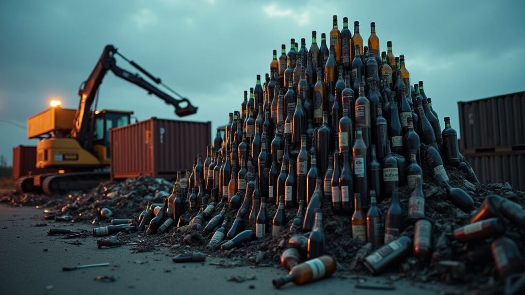 Capturan conductor con 324 botellas de licor falsificado en Valle del Cauca