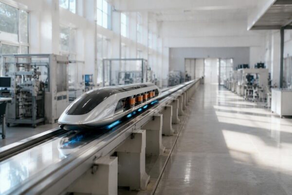Avance tecnológico chino: tren maglev alcanza velocidad récord en segundos