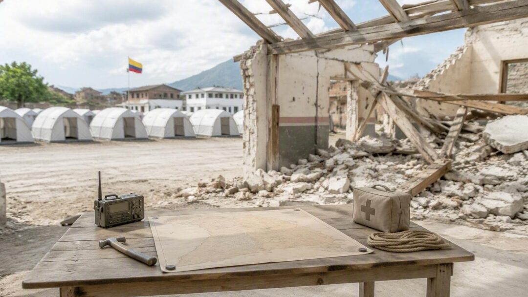 Reconstrucción y rescates en Colombia tras el terremoto del 10 de agosto