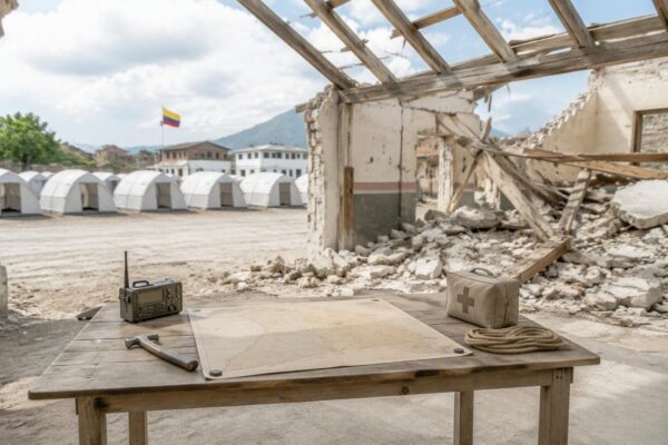 Reconstrucción y rescates en Colombia tras el terremoto del 10 de agosto