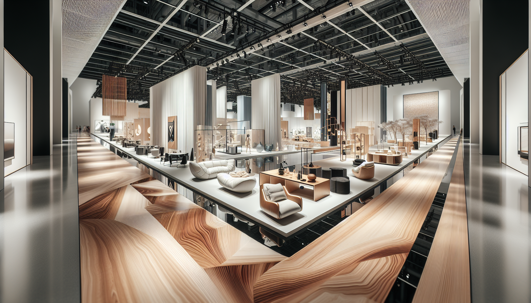 Immagine del Salone del Mobile 2025 a Milano con design innovativo