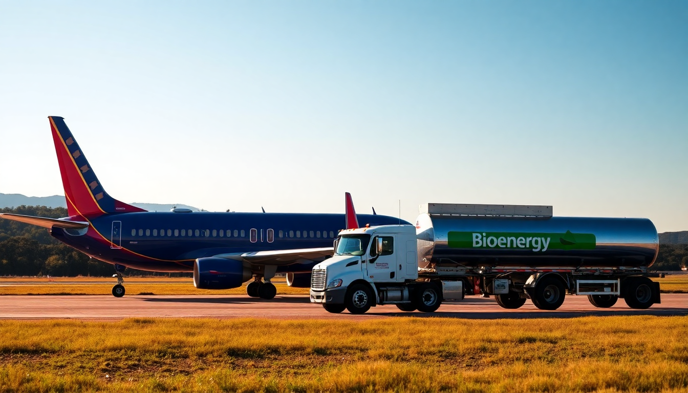 Southwest Airlines e USA BioEnergy: un accordo per un futuro sostenibile