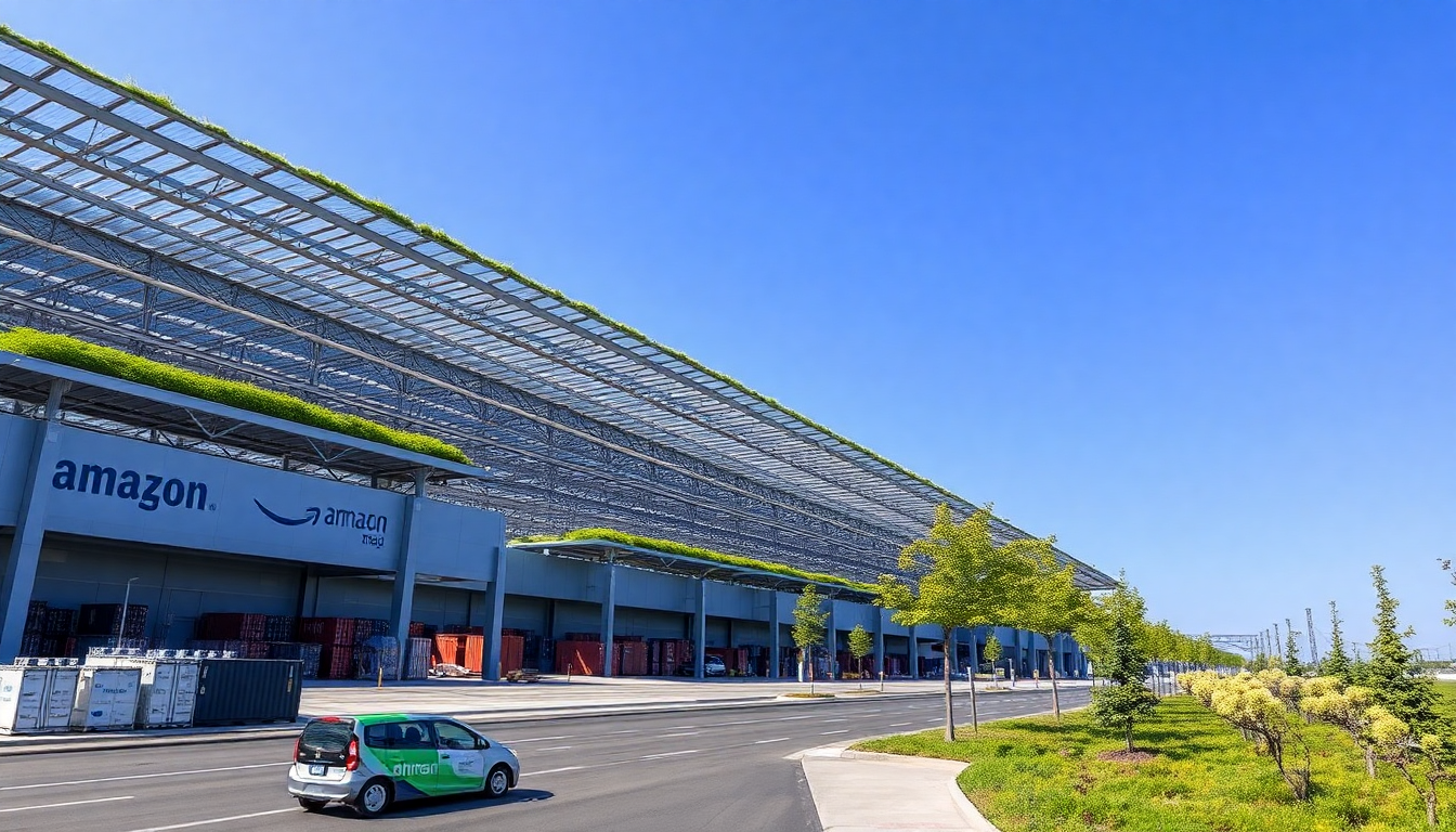 Il nuovo centro di distribuzione sostenibile di Amazon in Giappone