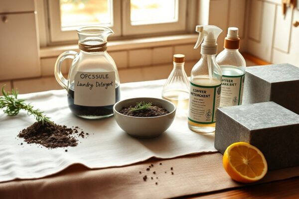 Pulizia domestica sostenibile: fondi di caffè, detersivi fai da te e principi di bioedilizia