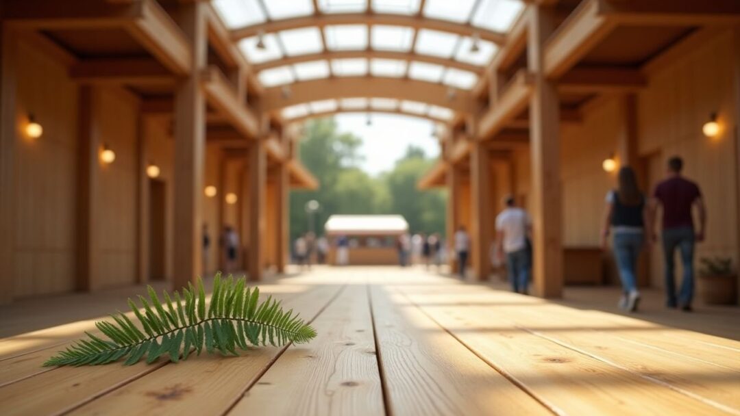 Perché il legno è il materiale del futuro per eventi e fiere