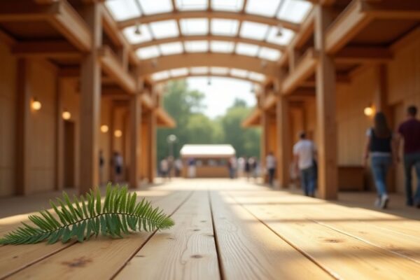Perché il legno è il materiale del futuro per eventi e fiere