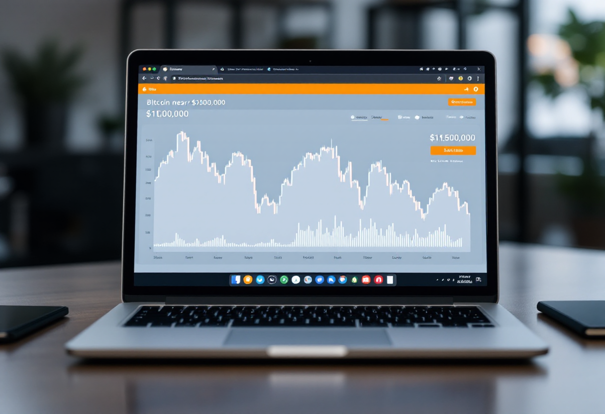 El Bitcoin roza los 100.000 dólares pero sufre un descenso