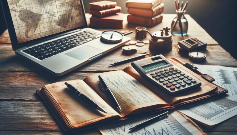 Joven gestionando sus finanzas e inversiones