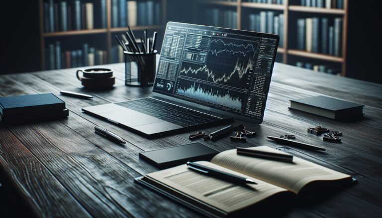 Jovenes analizando finanzas e inversiones en un laptop