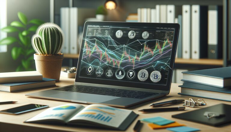 Joven analizando criptomonedas y finanzas personales