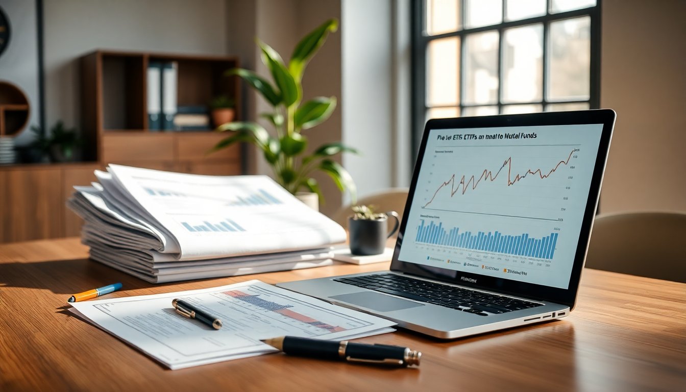 ETF y fondos mutuos: comparativa completa para decidir