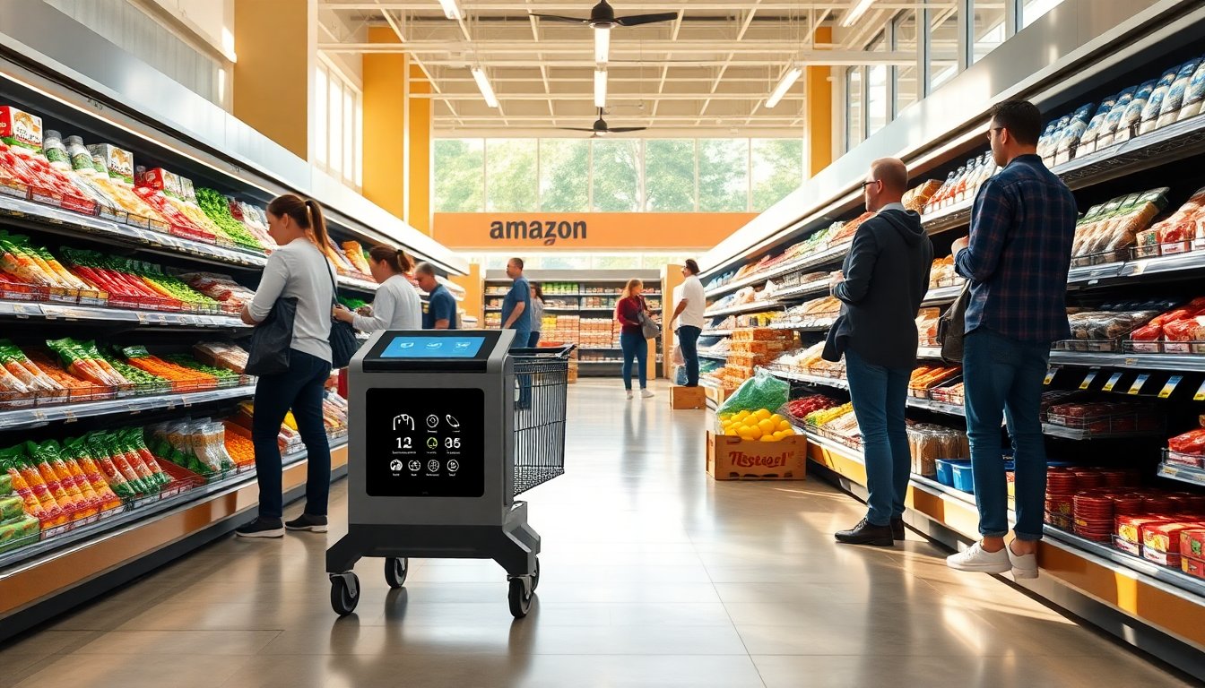 La revolución del comercio: descubre el innovador carrito inteligente de Amazon