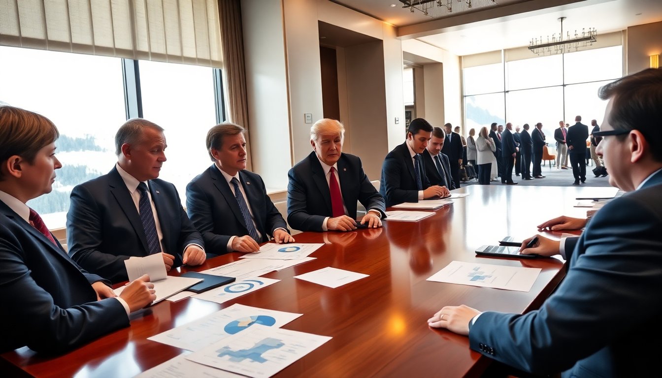 Trump destaca en Davos con una delegación histórica y sin precedentes