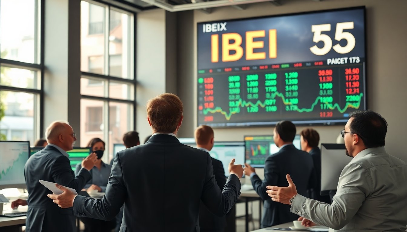 Rebote del IBEX 35 gracias a la fortaleza del sector bancario
