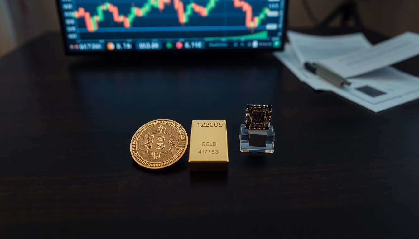 Cómo integrar Bitcoin, oro y semiconductores en cartera